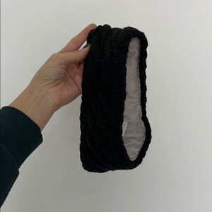 black knit headband or ear warmer
